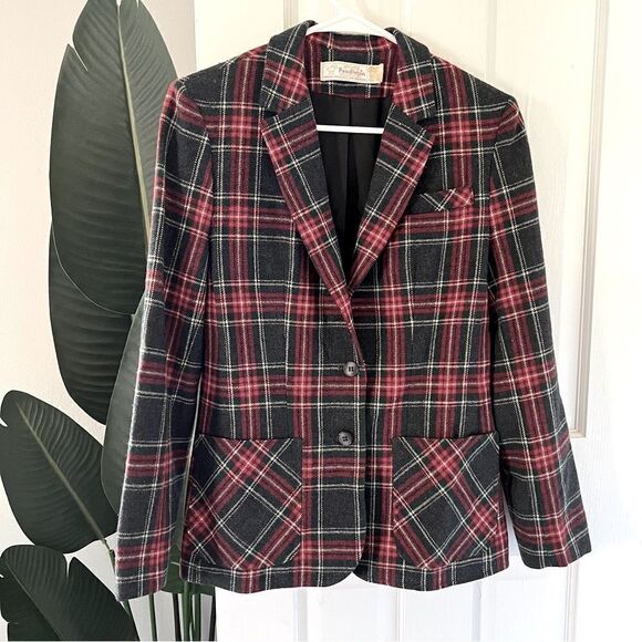 Vintage Pendleton Plaid Wool Blazer - Picture 1 of 7